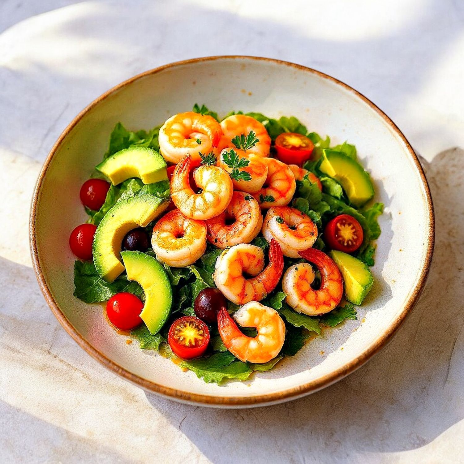 Ensalada Con Camaron