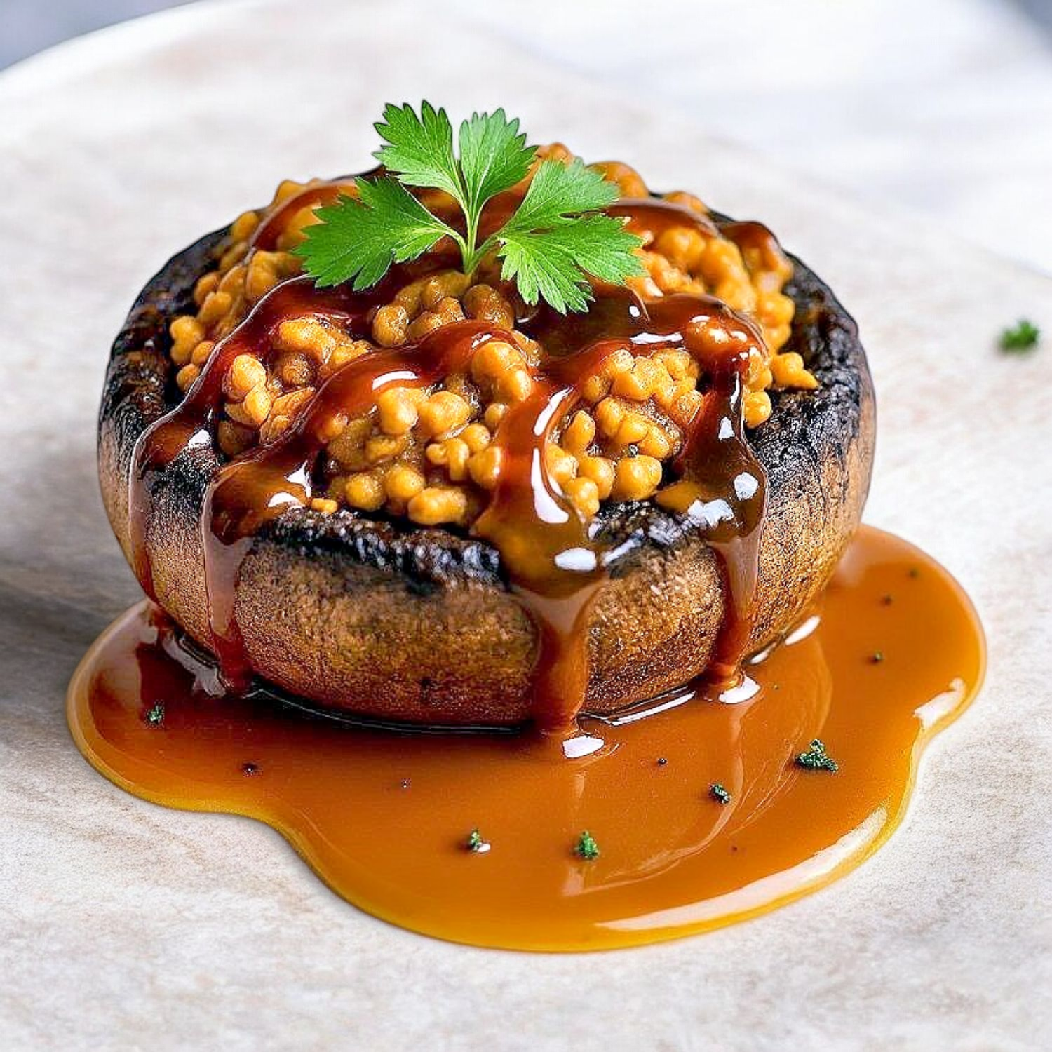 Portobello Relleno De Chorizo