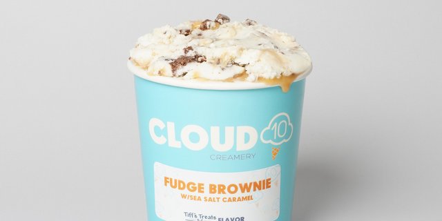 Cloud10 Fudge Brownie Ice Cream w/ Sea Salt Caramel Pint