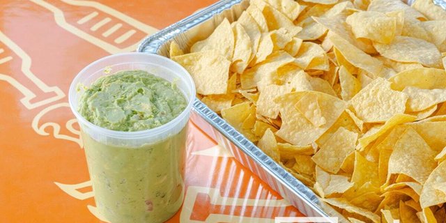 Catering Chips and Guacamole