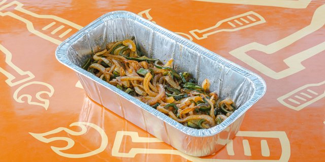 Grilled Poblano Peppers and Onions