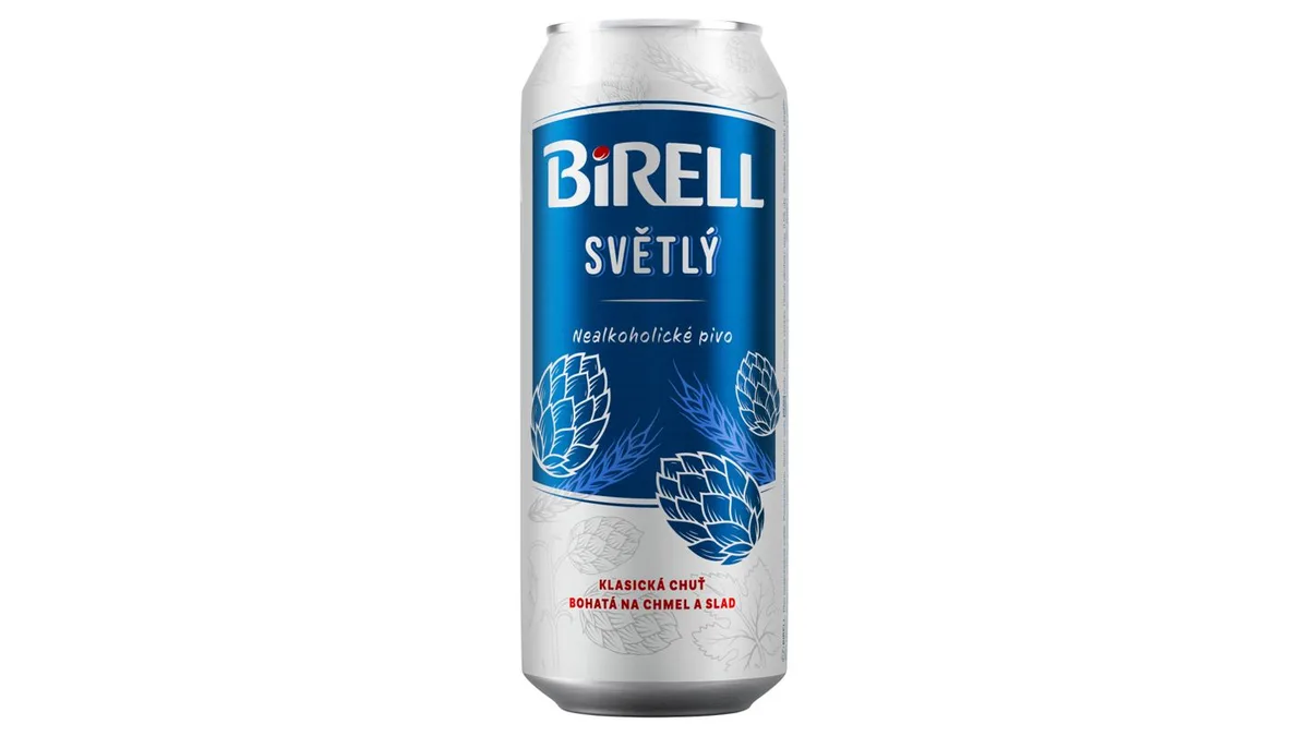 Birell - světlý nealkoholické pivo 0,5 l