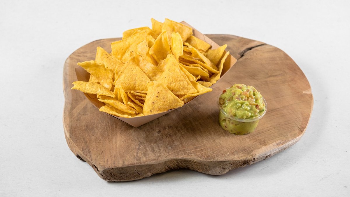 CHEDDAR CHIPS and GUACAMOLE