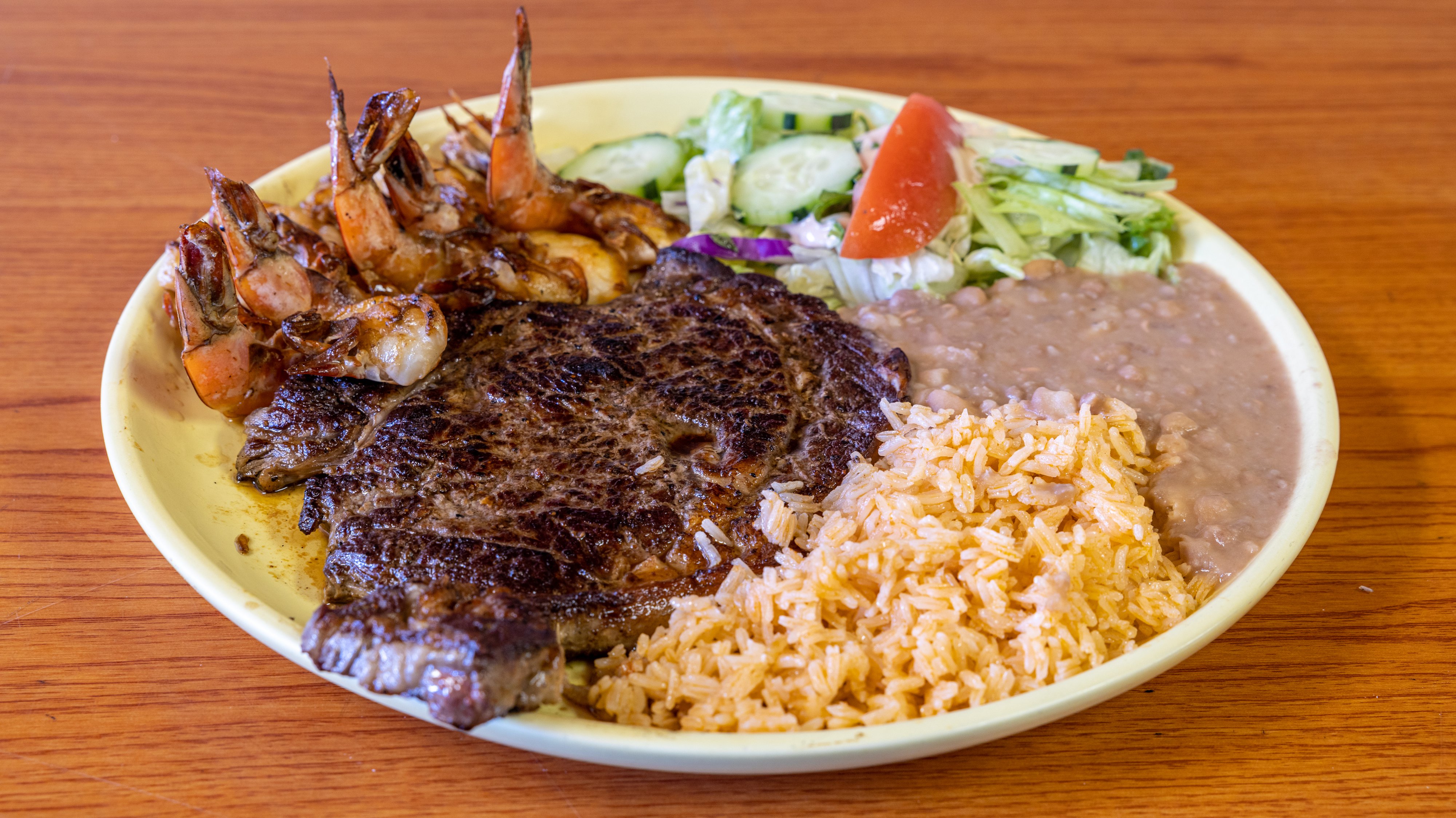 Ribeye Steak with Shrimp
