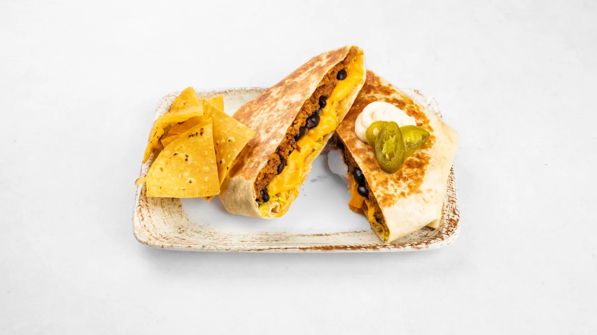 Beef and Nacho Cheese Crunch Wrap