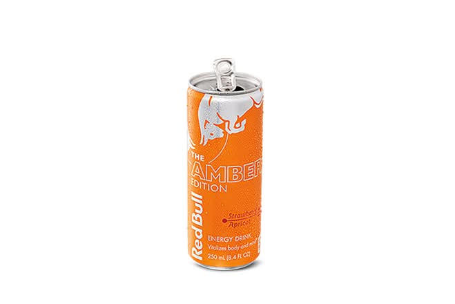 Apricot Red Bull Can