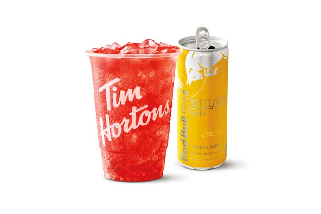 Sunset TimsBoost with Red Bull