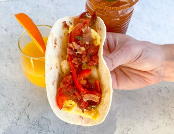 Bacon, Egg and Cheese Taco