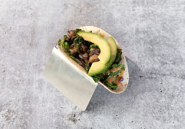 Kale and Mushroom Taco