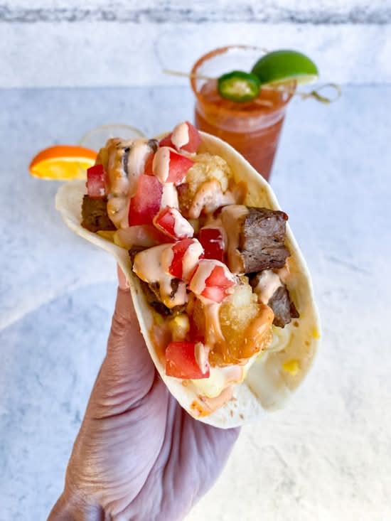 Steak and Chz Philly Taco