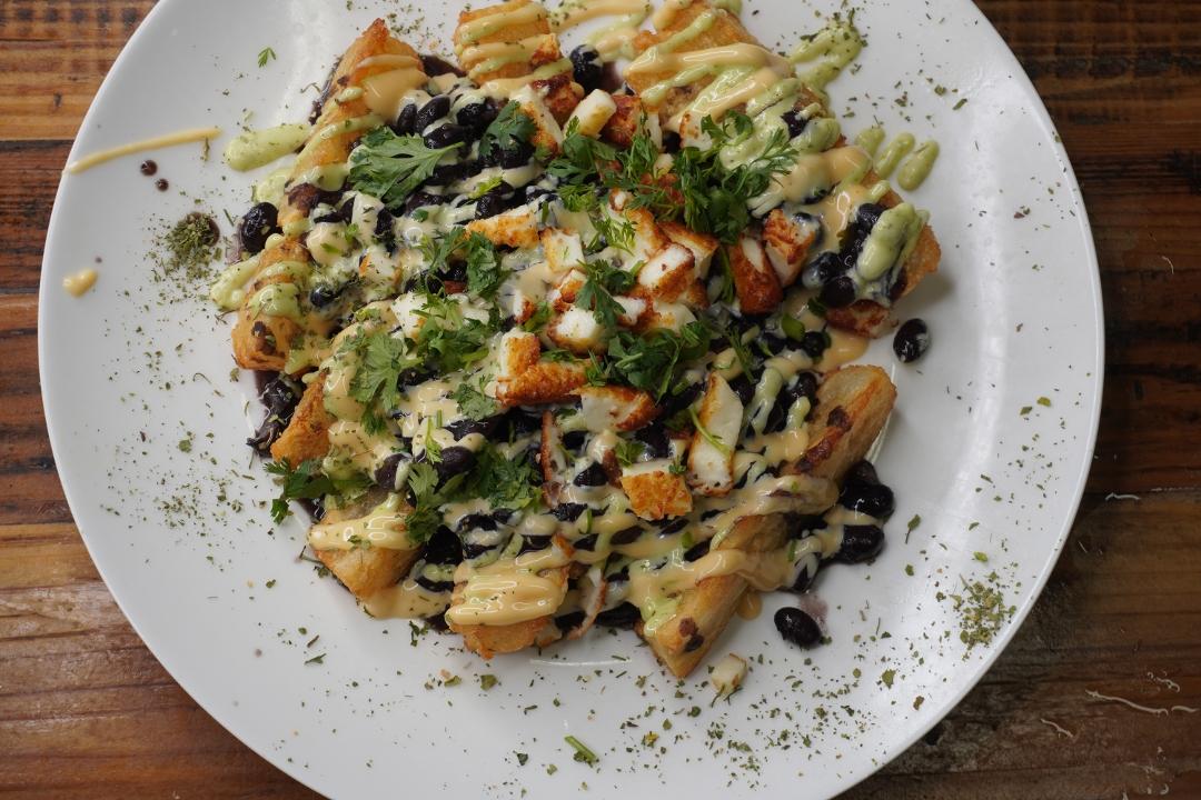 Vegetarian Cuban Yuca Fries (no meat)