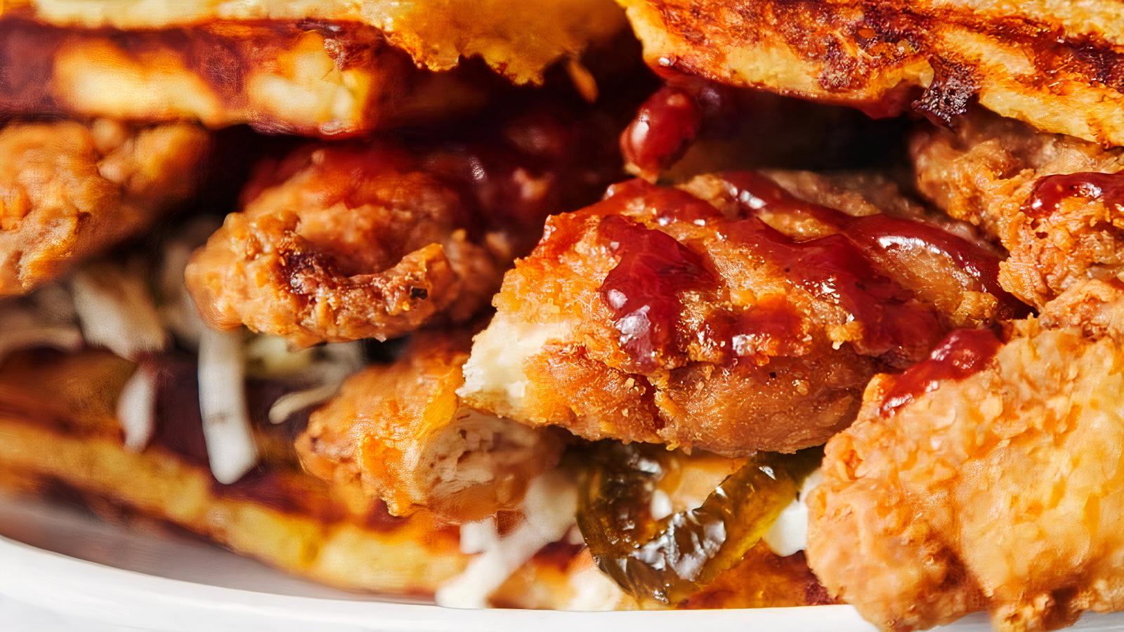 Chicken and Waffle Sandwich