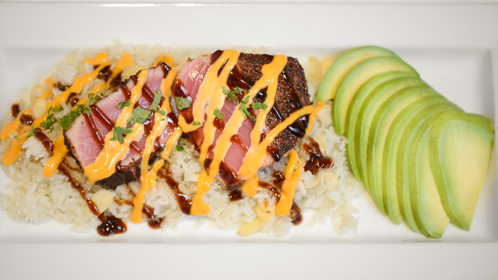 Seared Ahi Tuna Steak Plate (Rare)
