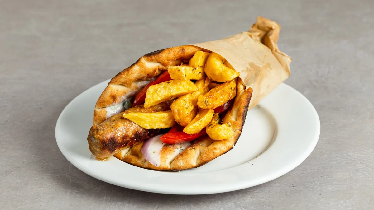 Kebab in a Pita Wrap