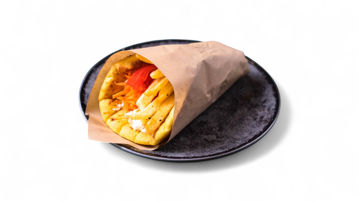 Without Meat in a Pita Wrap