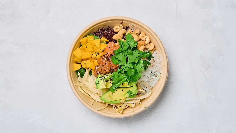 Poké Bowl - Sesam- och Soyamarinerad Lax