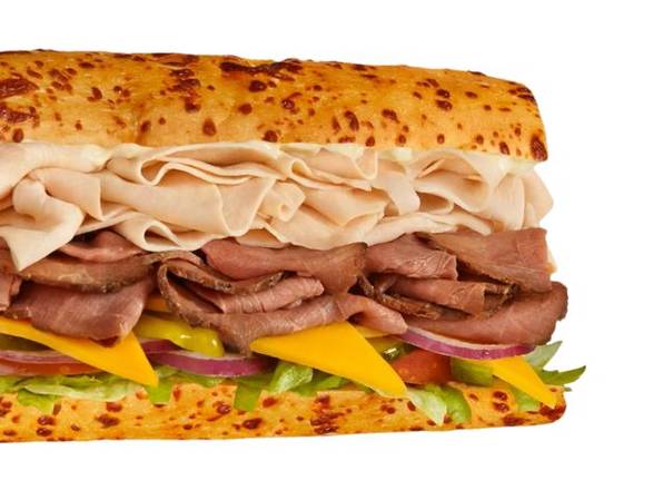 #8 Roast Beef Turkey and Cheddar - Cold - 9" Large