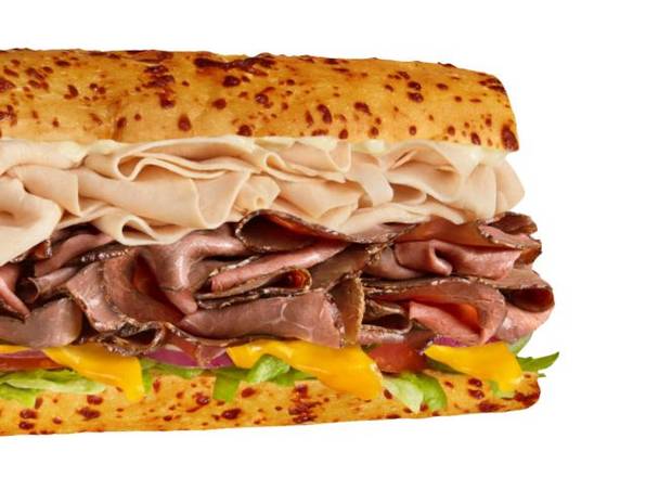 #8 Roast Beef Turkey and Cheddar - Hot - 6" Regular