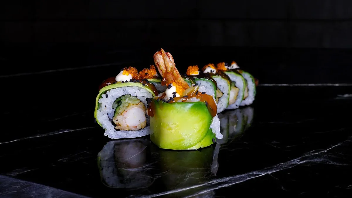 Green dragon roll