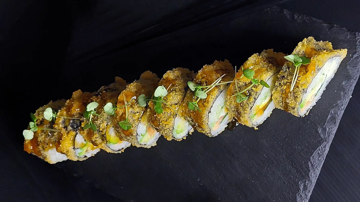 Tempura Losos Futomaki - XXL Rolnica