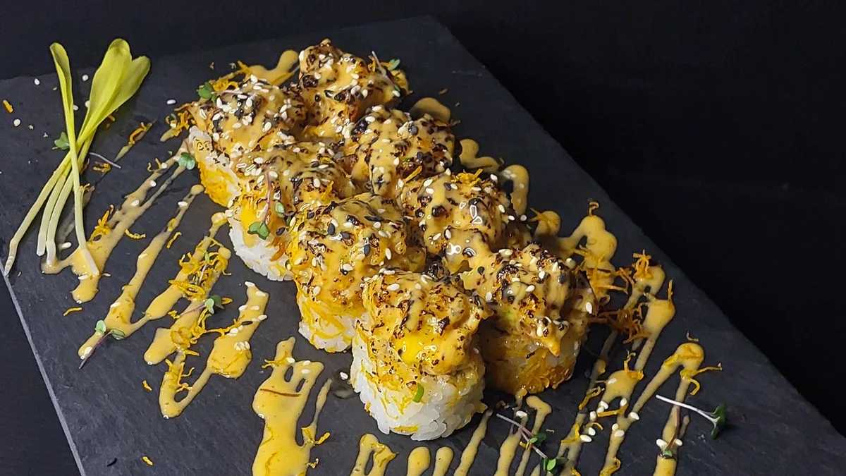 Zapečeni Vulkan Roll