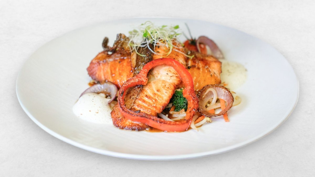 Lachs Teppanyaki