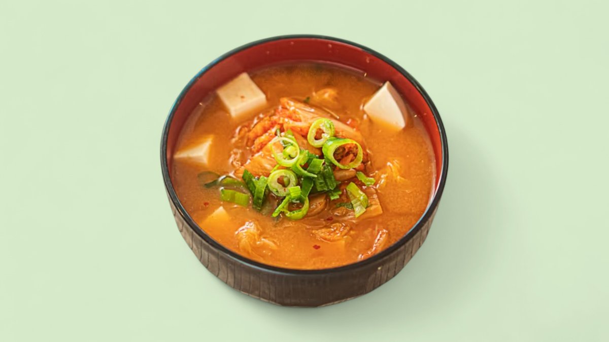 Misosuppe mit Kimchi