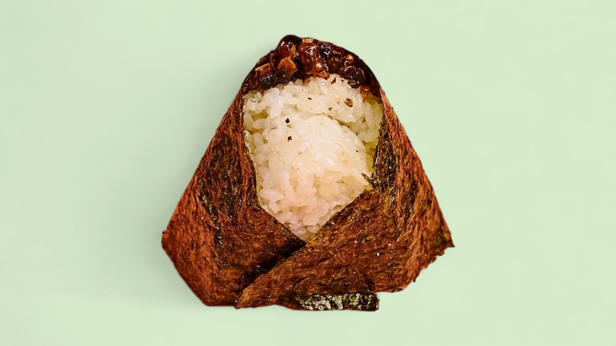 Onigiri Champignon and Sojasoße
