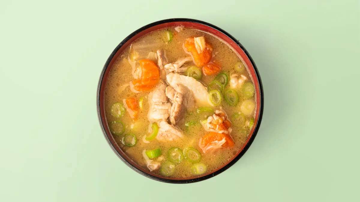 Tonjiru (Schweine Miso Suppe)