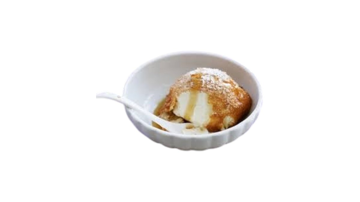 Τηγανητό Παγωτό με Merenda και Μπισκότο