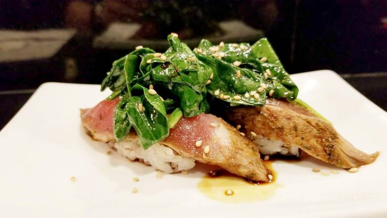 Cajun Tuna w/ Spinach Sushi, 2pc