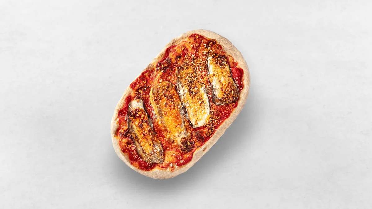 Spicy Eggplant pinsa