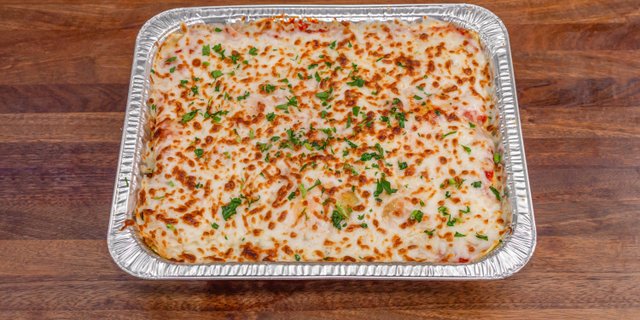 Homemade Meat Lasagna Tray
