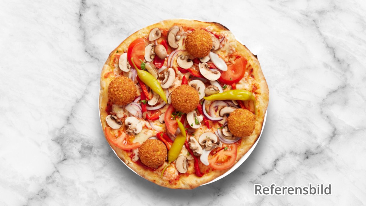 Vegansk Falafelpizza