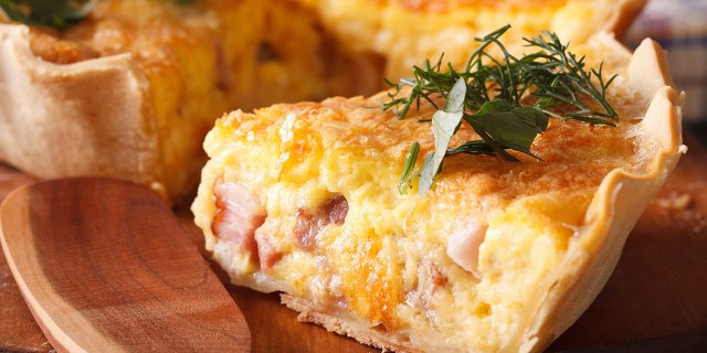 Quiche and Fresh Fruit