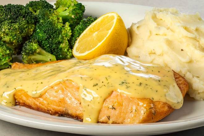 Atlantic Salmon with Dill Hollandaise Sauce