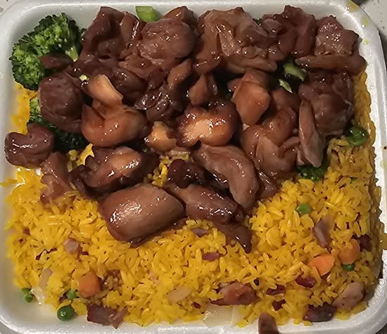 Bourbon Chicken Platter