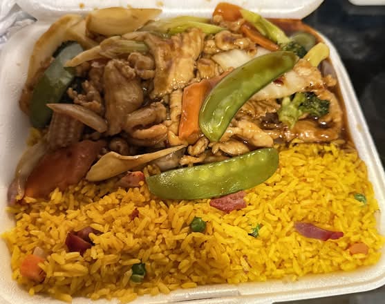Chicken with Garlic Sauce Platter