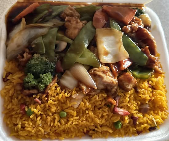 Chicken with Mixed Vegetables Platter
