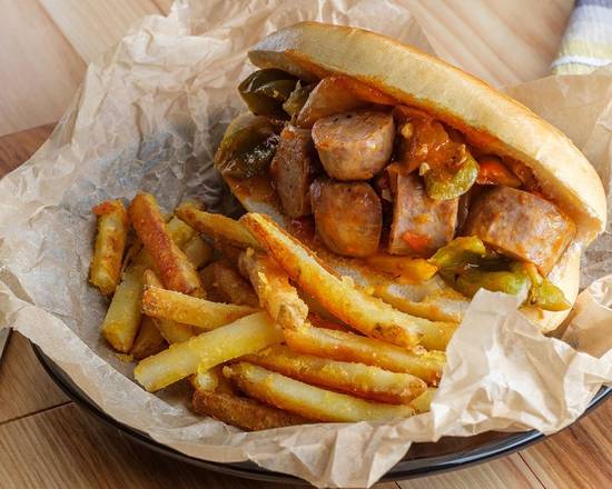 Cajun Sausage Sandwich