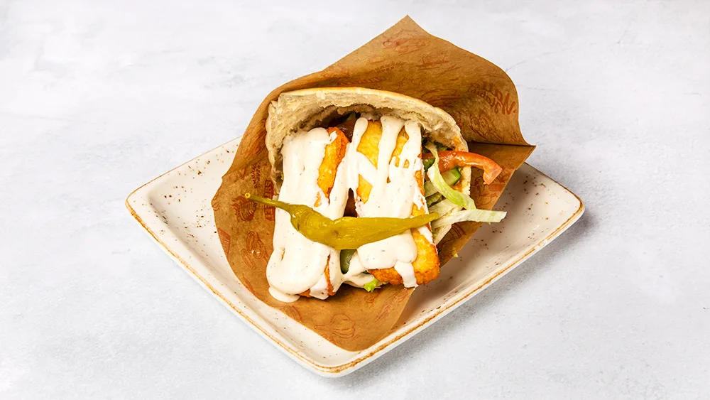 Halloumi med pitabröd