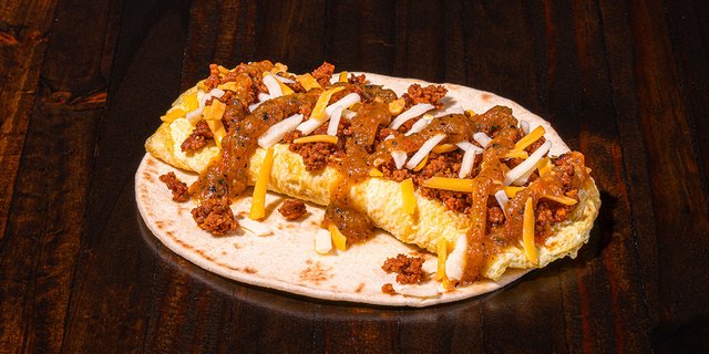 Chorizo, Egg and Cheese Breakfast Tacos