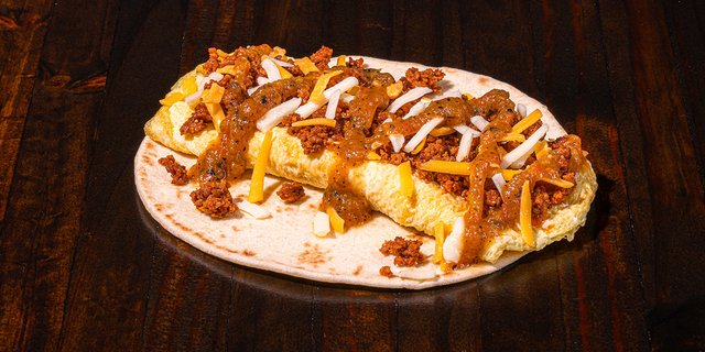 Chorizo, Egg, and Cheese Taco