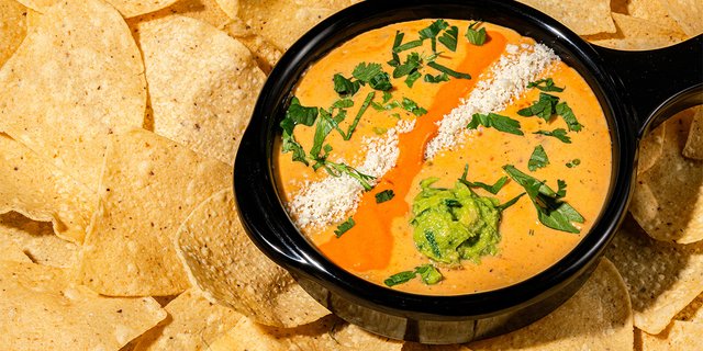 Full Size Green Chile Queso and Chips