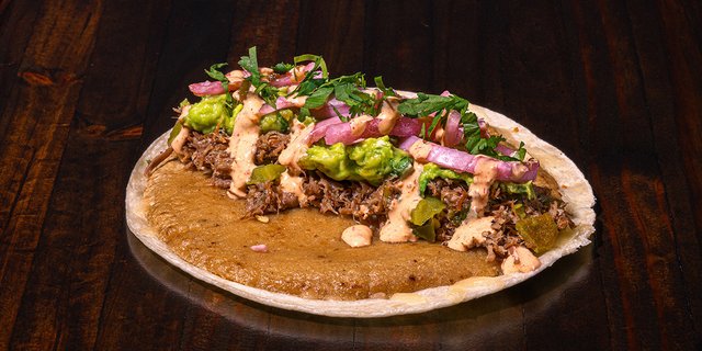 Green Chile Pork Missionary Style Taco