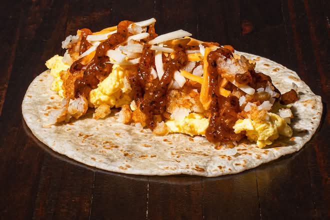#2 Crispy Potatoes, Egg, and Cheese (V)