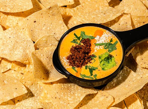Hillbilly Queso and Chips - 1/2
