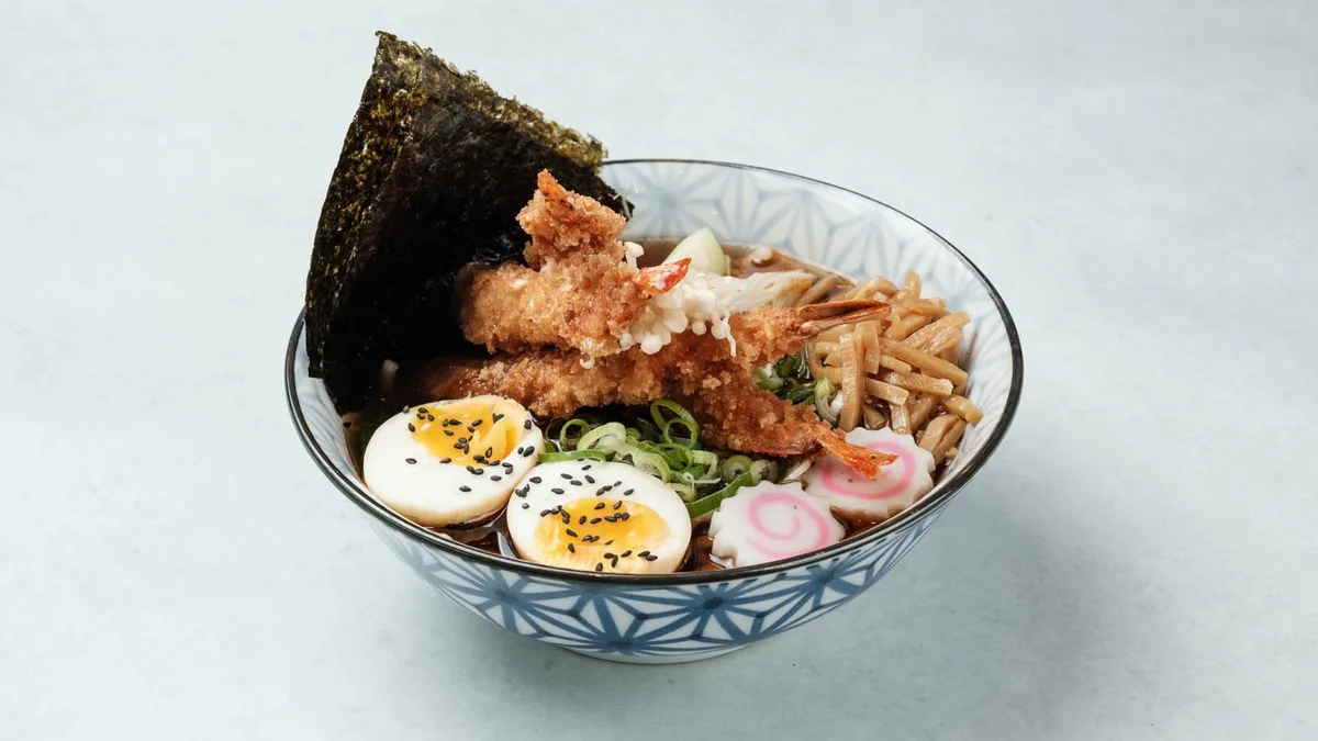 Tempura shrimp ramen