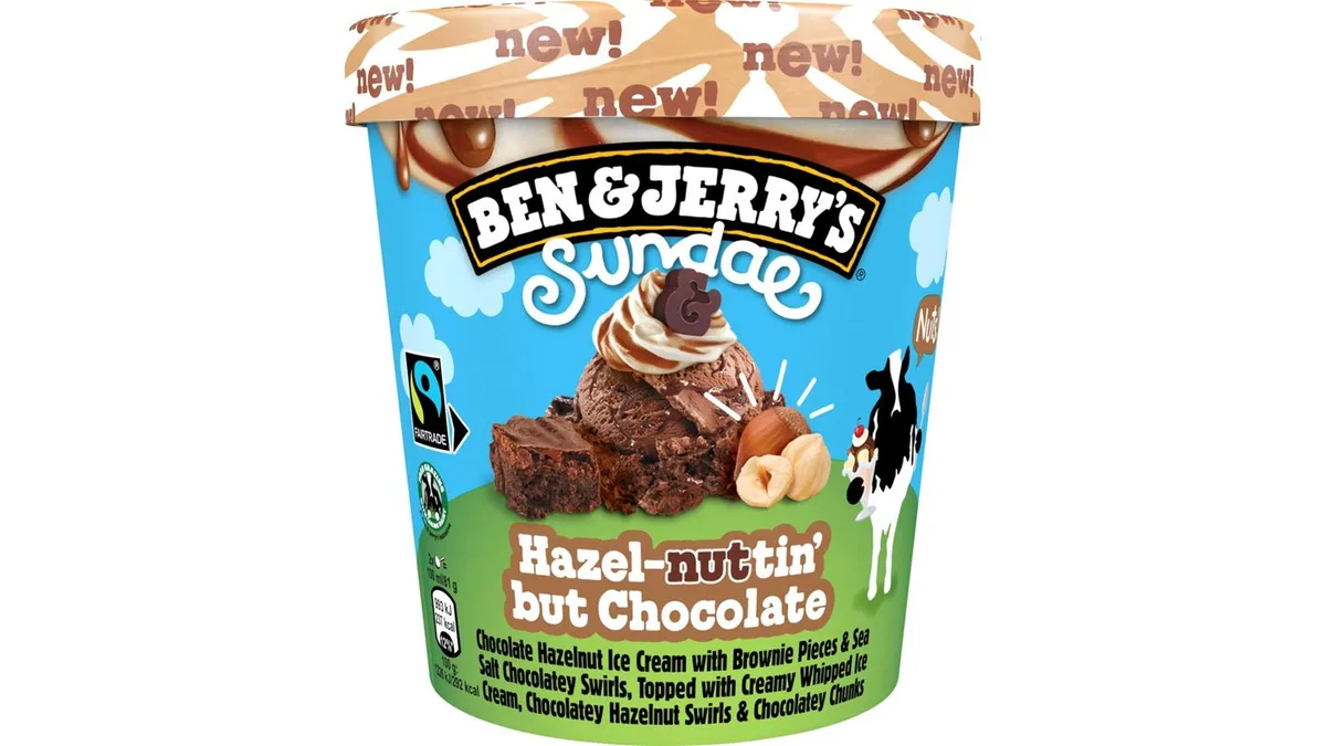 ❄️ Ben and Jerry's Sundae Glass   Hazel-nuttin' but Chocolate  427 ml 42,7cl - Nuttin' But Chocolate