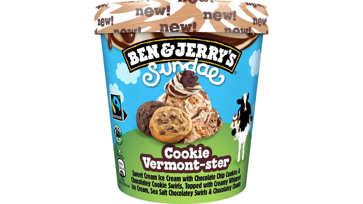 Ben and Jerry's Cookie Vermont-ster Sundae 427 ml